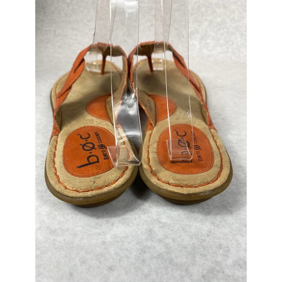 BOC Born Concept Womens Size 9 Orange Braided Flip Flop Slip On Thong Sandals - Picture 5 of 7